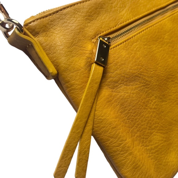 Shiraleah Chicago Jesse Mustard Clutch Crossbody - Picture 6 of 8